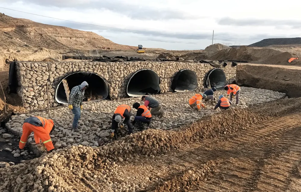 Nueva alcantarilla sobre ruta 26