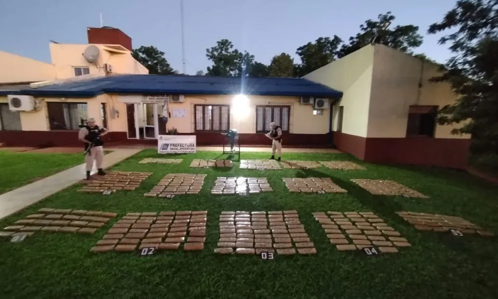 Interceptaron en el río Paraná un cargamento de marihuana valuado en más de 1.200 millones