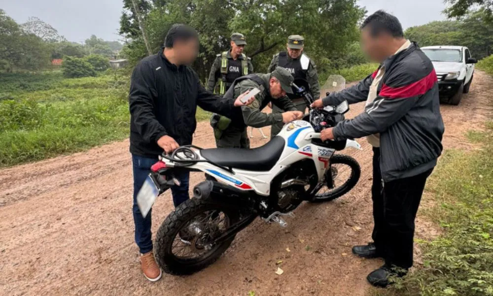 Secuestran una moto con ingreso ilegal al país