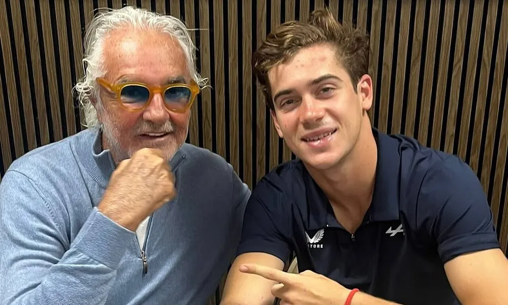 Flavio Briatore y Franco Colapinto