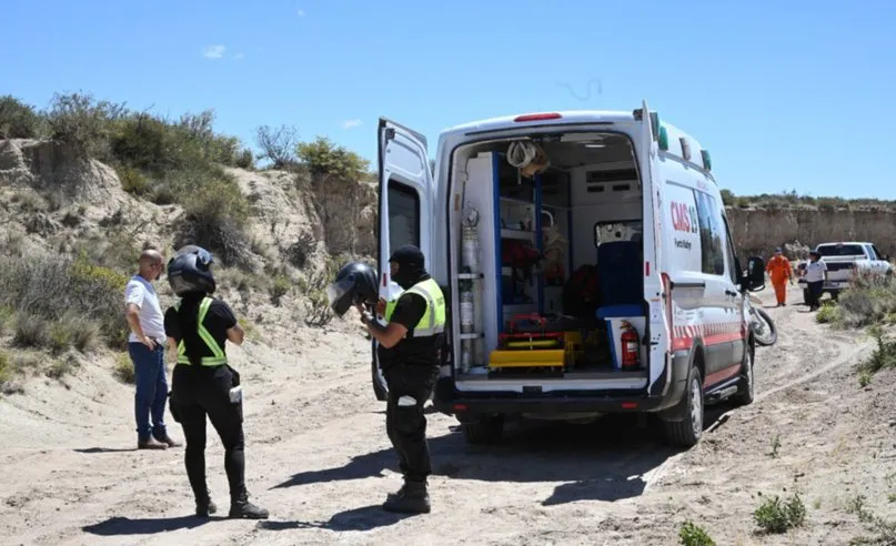 Simulacro de emergencia en zona agreste