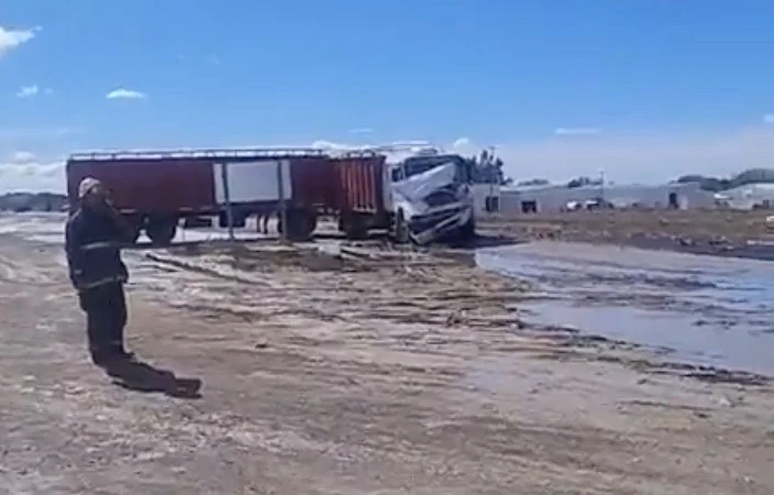 Accidente derrame combustible /Pablo Zeta