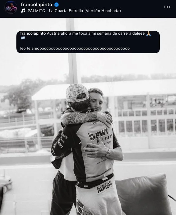 El piloto argentino celebró la clasificación de la Selección en el Mundial 2026. 2