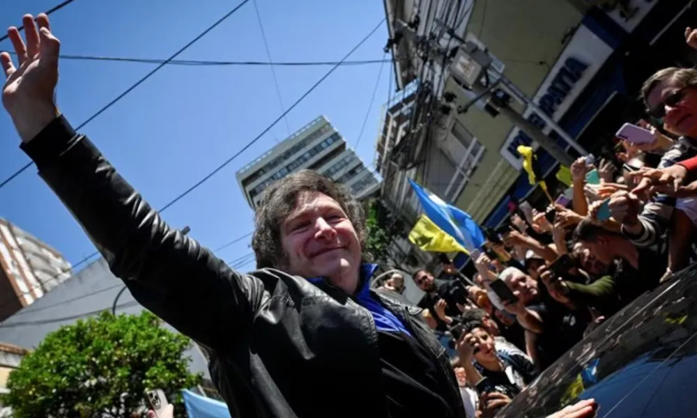 Javier Milei en Tres de Febrero