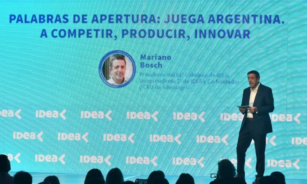 El presidente de IDEA, Mariano Bosch.