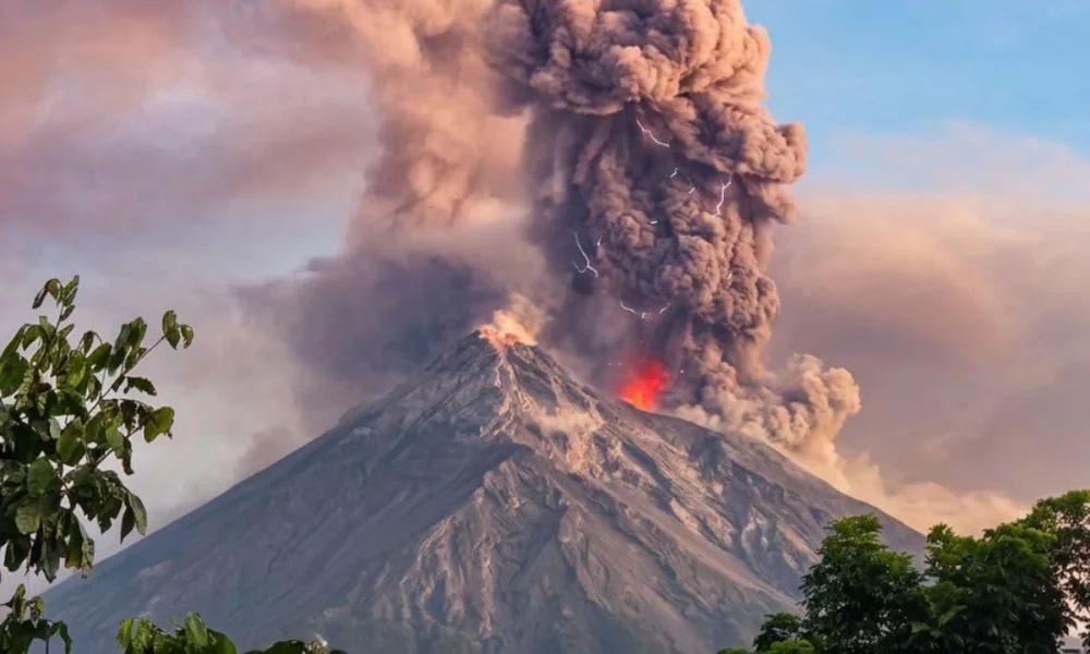 Volcán de Fuego en Guatemala. Foto Infobae