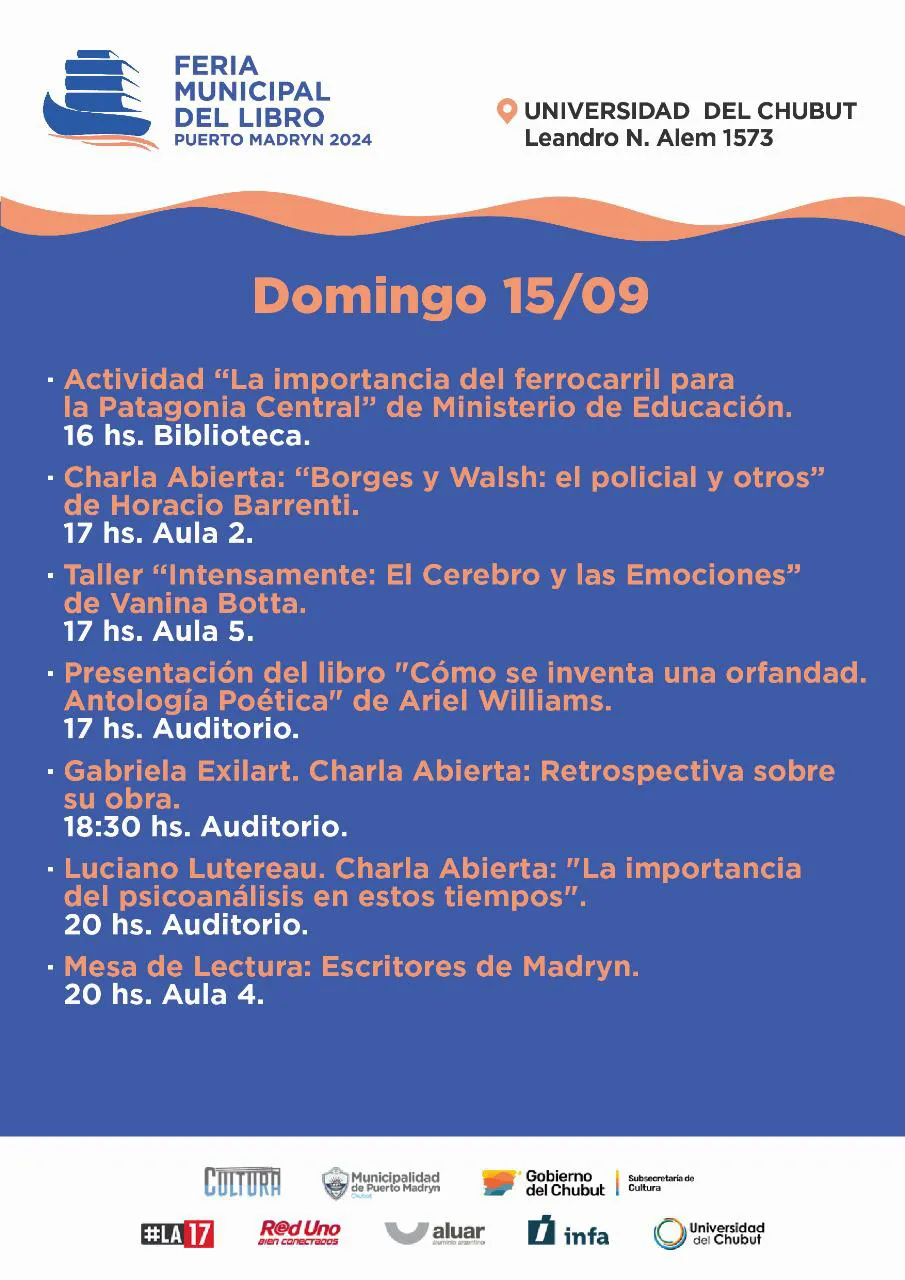 Feria del Libro de Puerto Madryn DOMINGO I