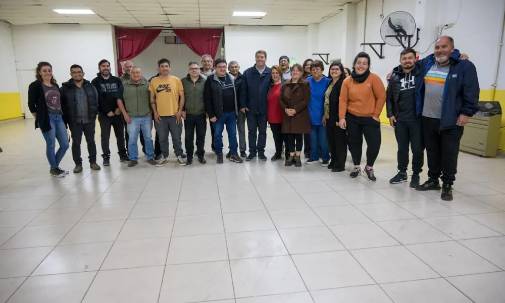 Biss recibio a lospresidentes barriales de Rawson