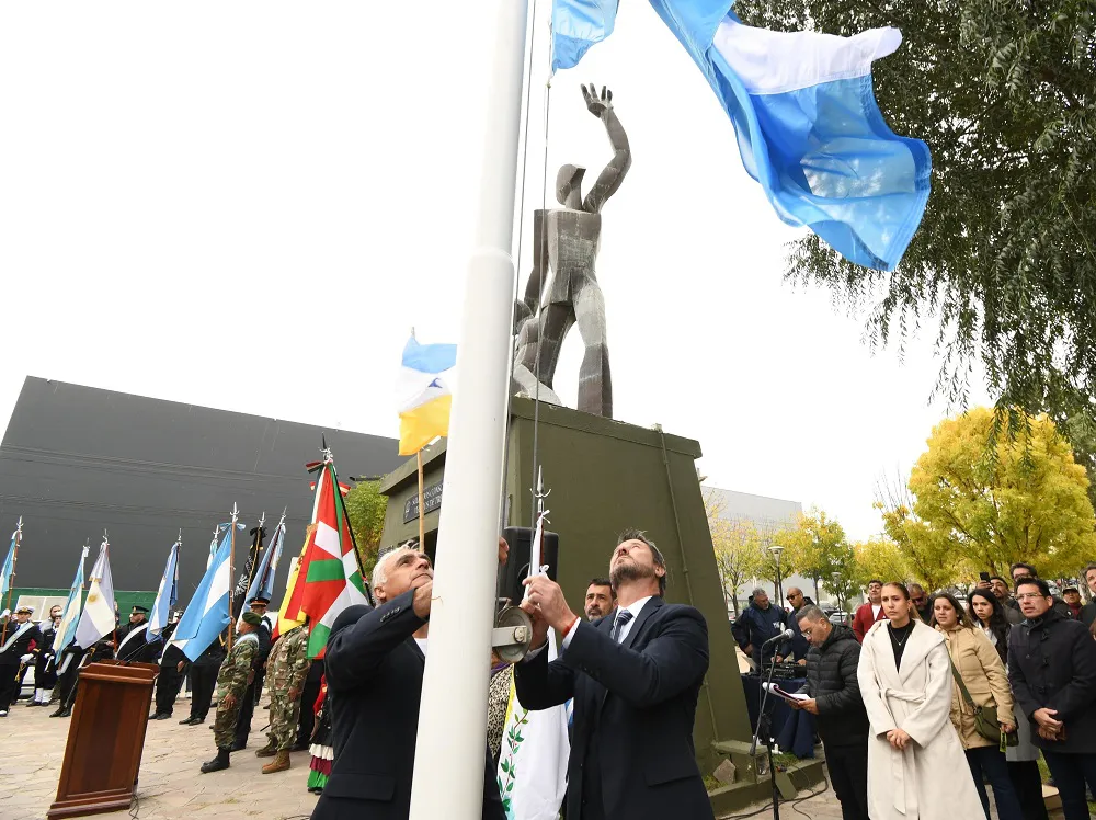 Acto oficial por Malvinas en Trelew