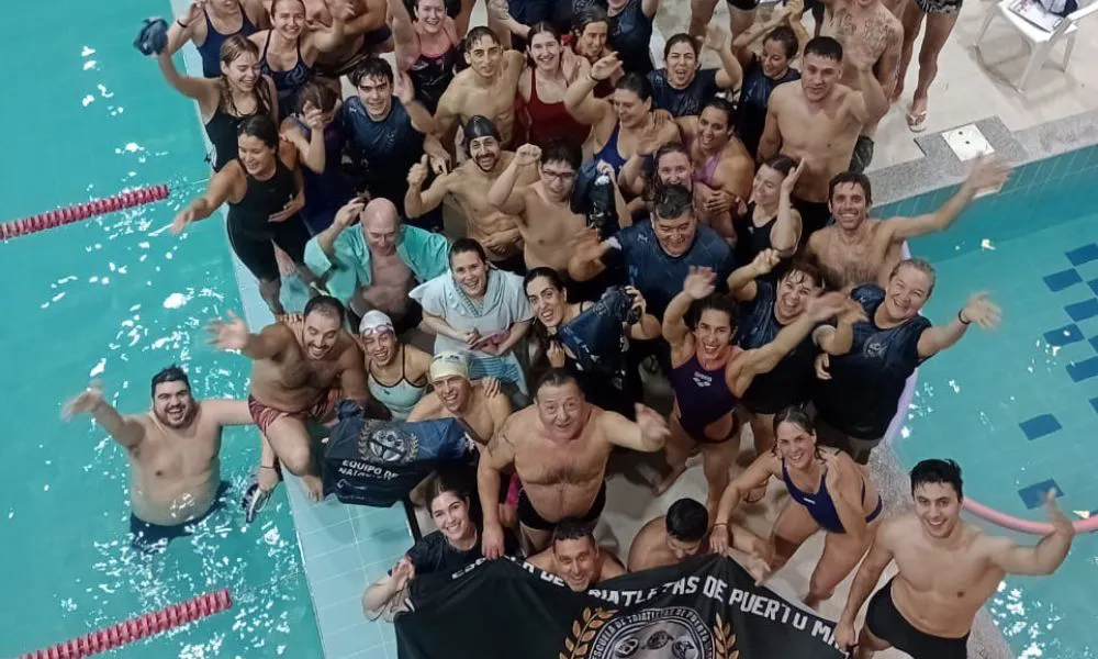 El equipo de triatletas de Puerto Madryn