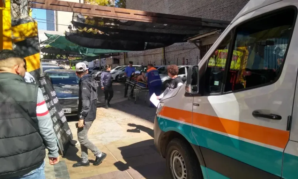 Mujer trasladada de urgencia