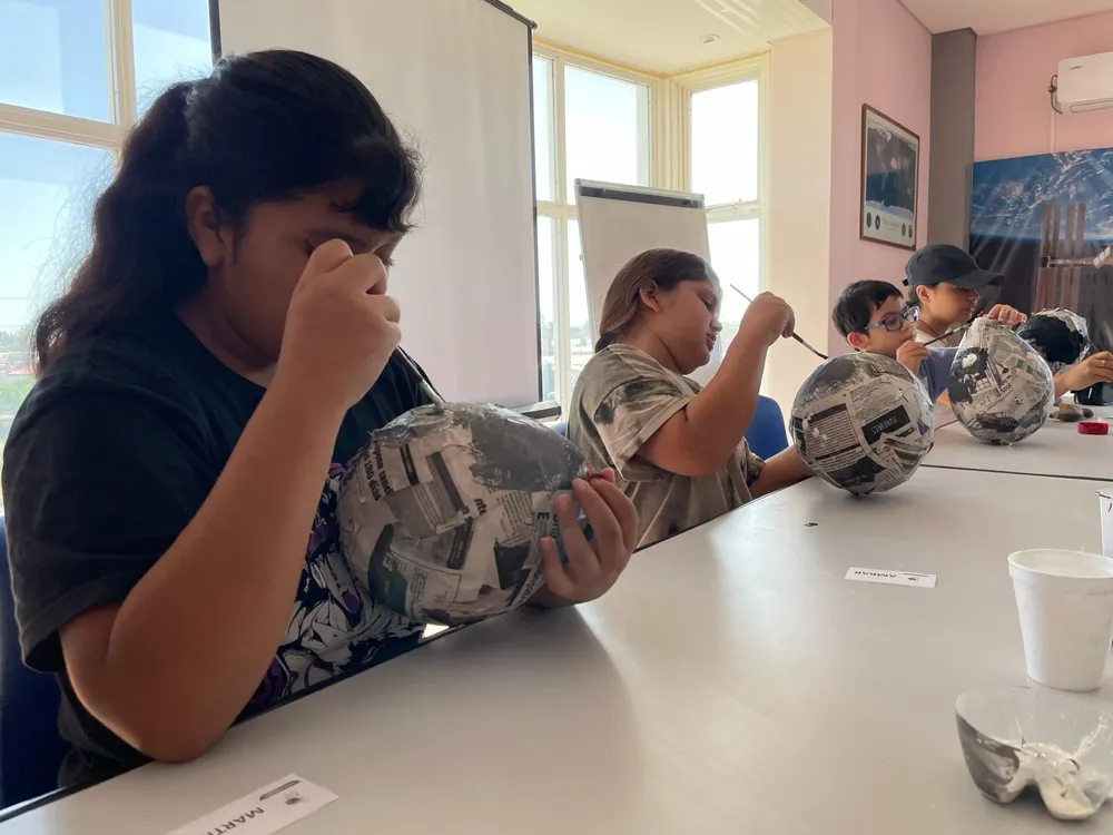 Taller de mini aficinados en el Centro Astronomico