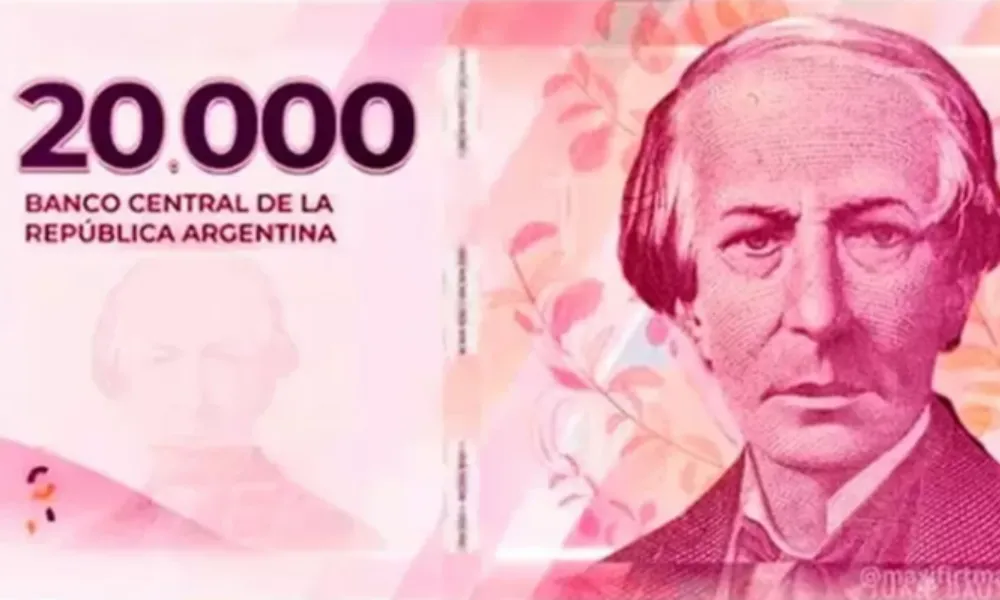 Billete de 20.000 pesos