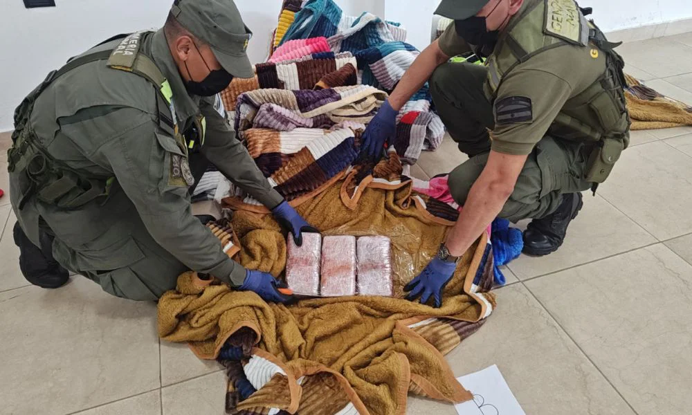 Detuvieron a una mujer con 51 kilos de marihuana