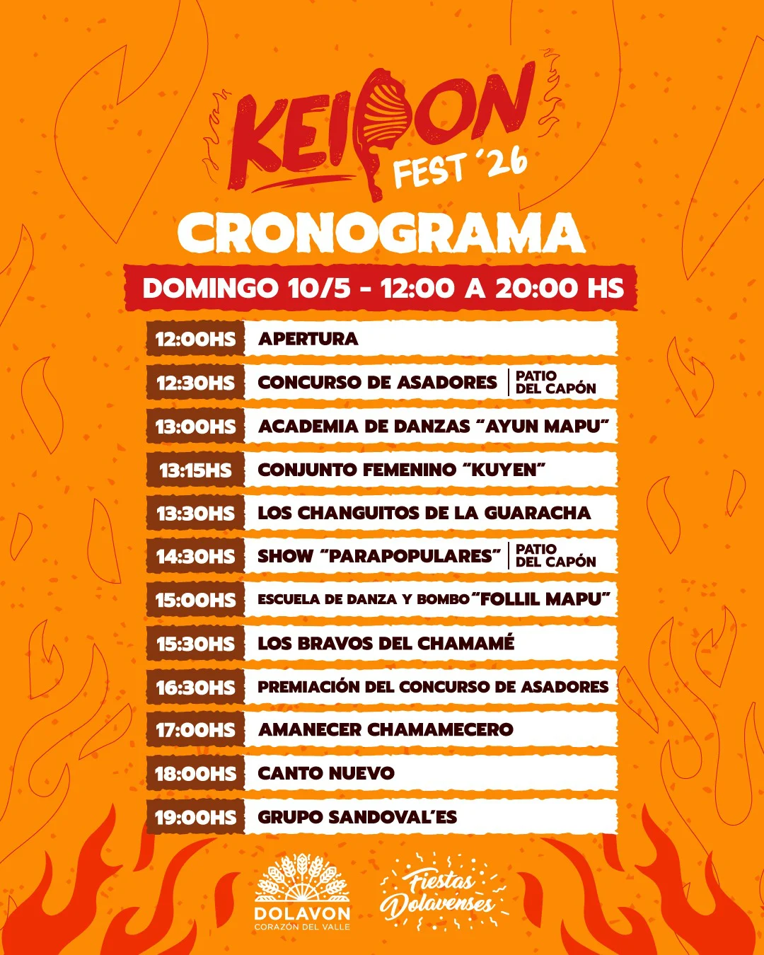 Keipon Fest cronograma domingo