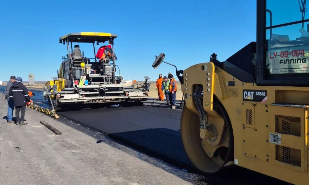 Etapa final de la doble trocha entre Trelew y Puerto Madryn