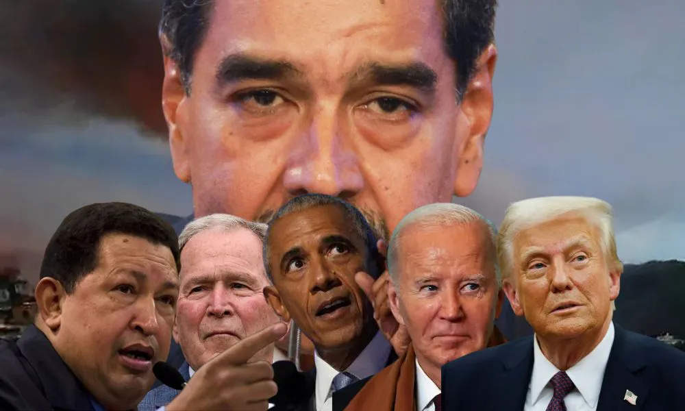 Colage presidentes EEUU y Venezuela foto LA17