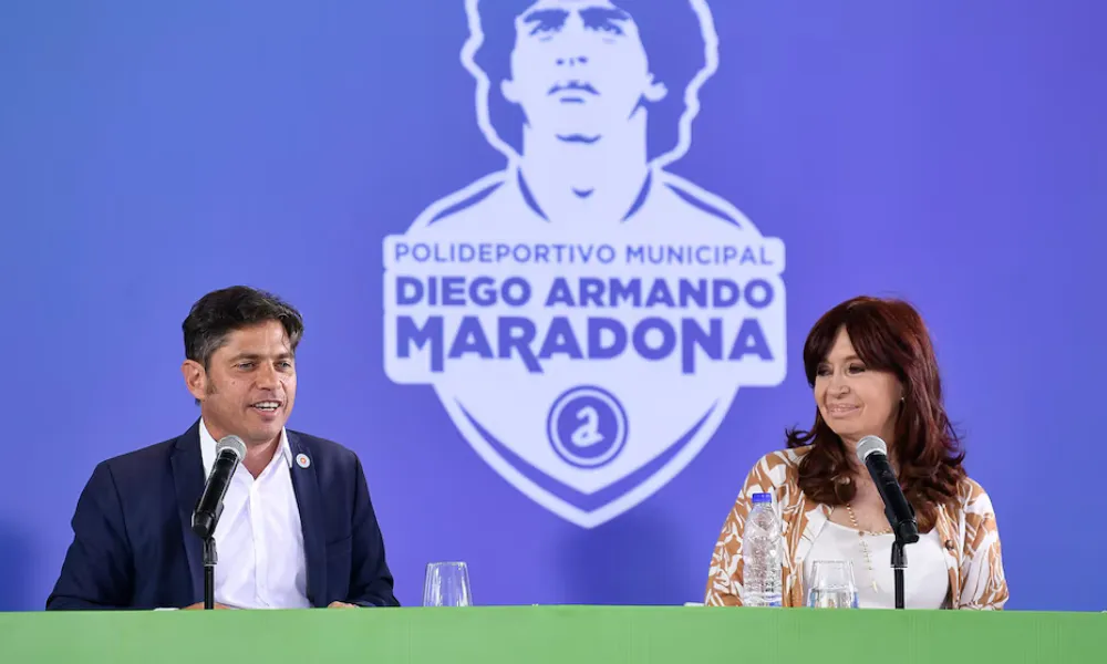 Cristina Kirchner y Axel Kicillof