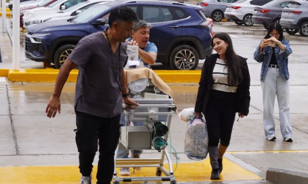 Traslado de bebes al nuevo hospital