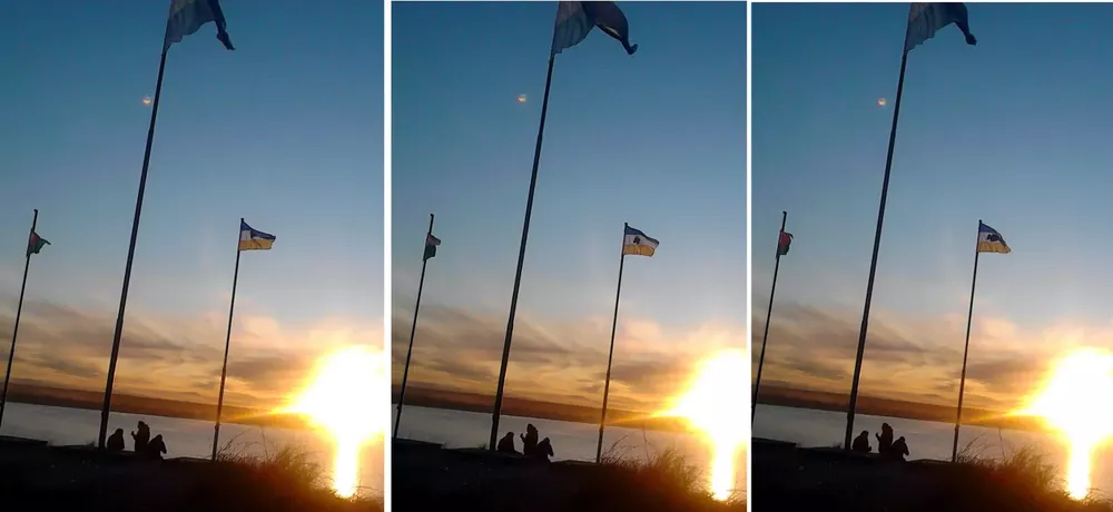 ¿UNA ESFERA BLANCA EN EL CIELO DE PUERTO MADRYN?