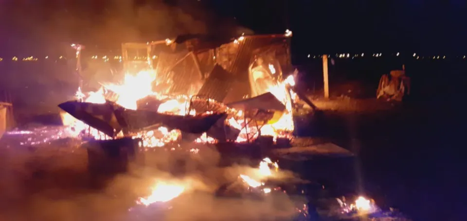 Incendio en una vivienda en ruta 1- MPF