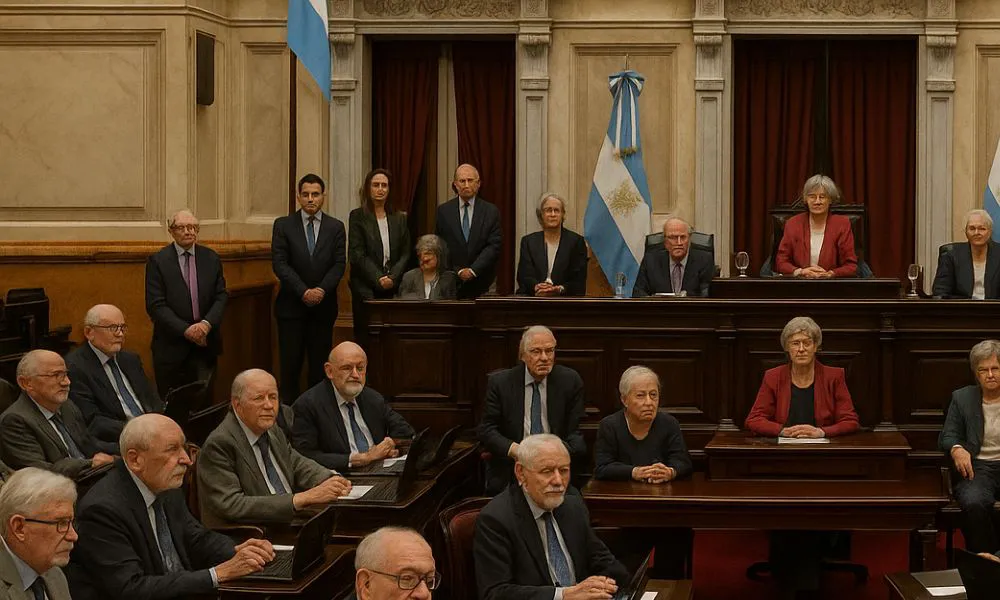 Senado con adultos mayores imagen ilustrativa generada por LA17