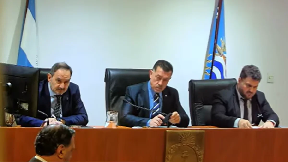 Los jueces del Tribunal Oral de Santa Cruz Giménez, Reynaldi y Baronetto