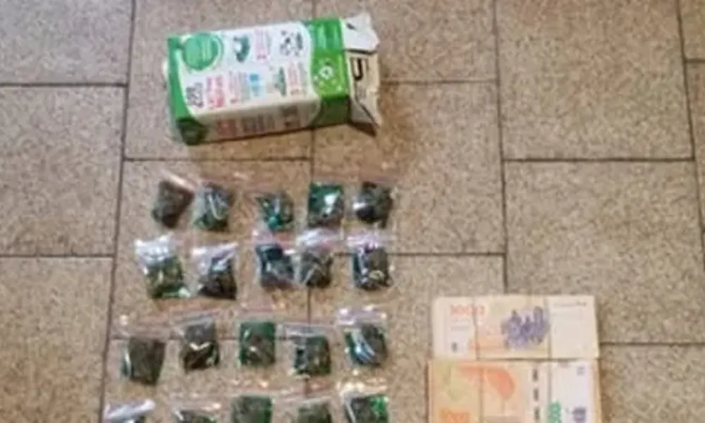 Marihuana y dinero secuestrado