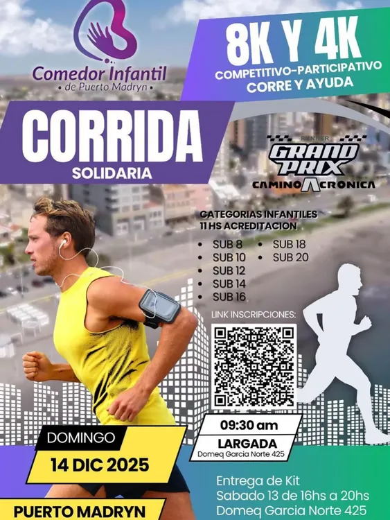 La Corrida Solidaria 2025 ya genera expectativa en Puerto Madryn. 2