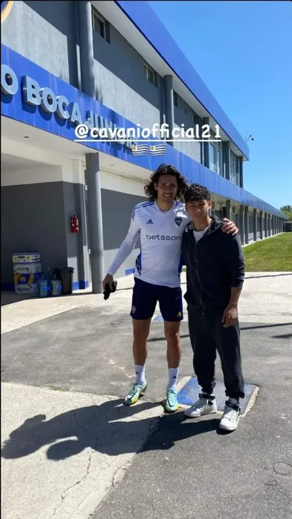 EL MADRYNENSE ANDRADE SE CRUZÓ CON EL CRACK DE CAVANI