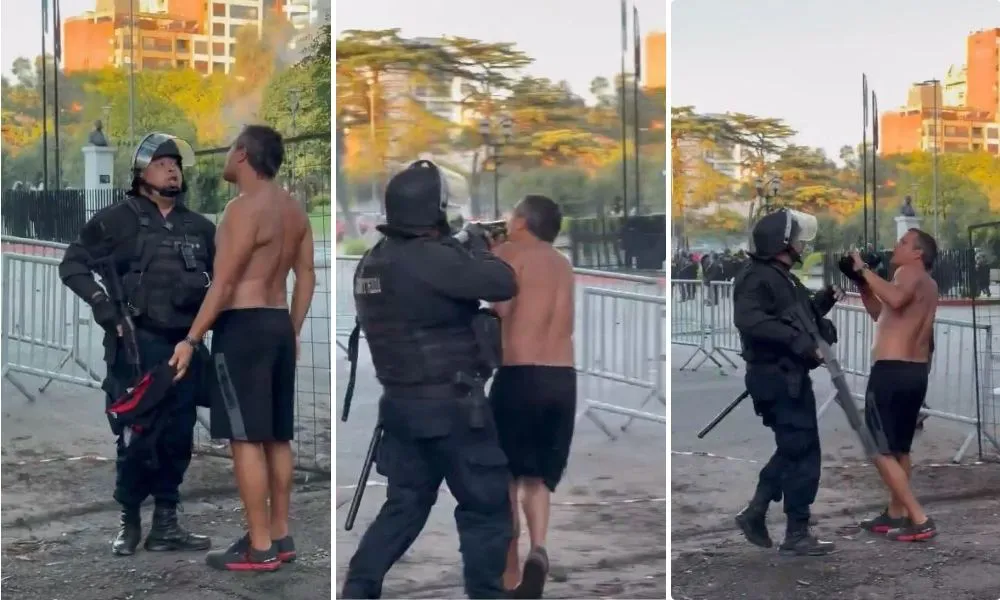 Policía apunta a un hincha