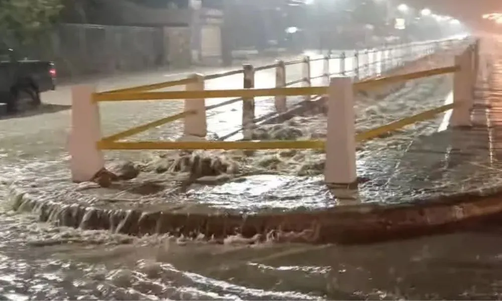 Lluvias intensas e inundación en Comodoro Rivadavia