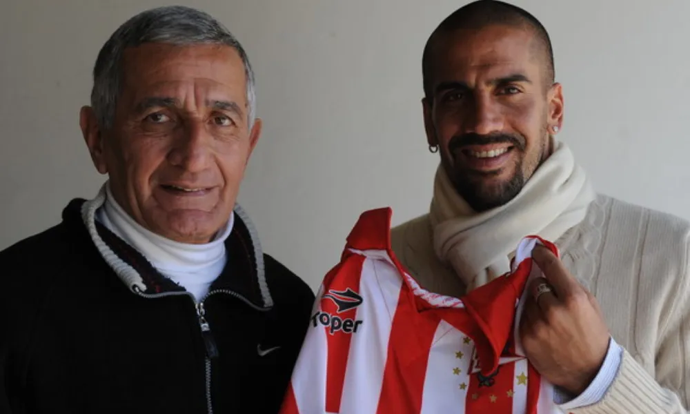 Juan Ramón Verón y su hijo