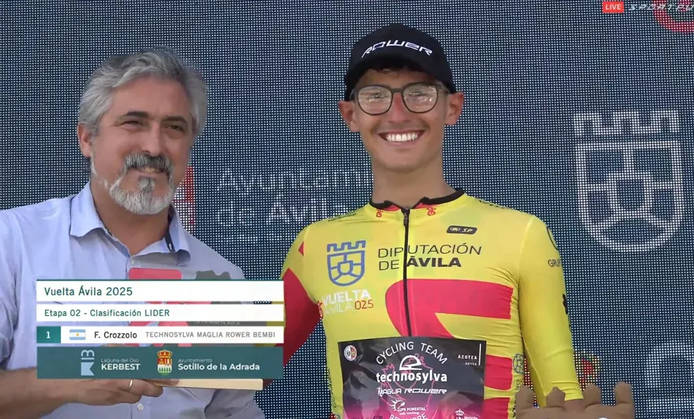 Fabrizio Crozzolo volvió a destacarse en la Vuelta a Ávila