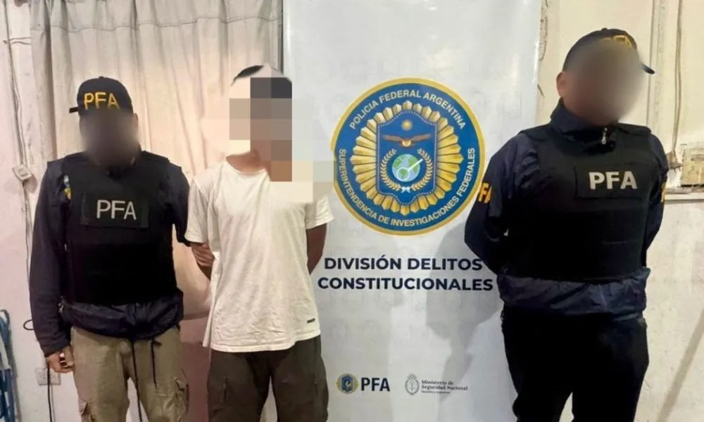 Detienen a un joven acusado de amenazar a Milei