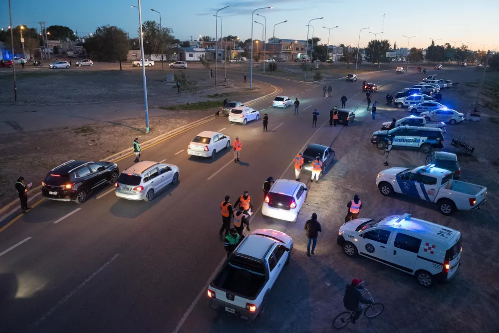 Operativo del Comando Unificado de Seguridad en Trelew