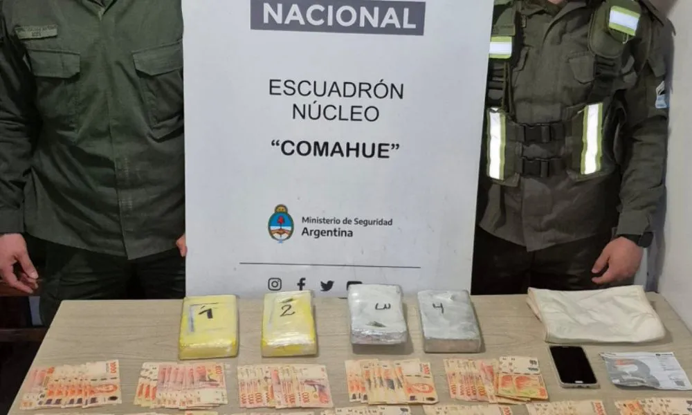 Detuvieron a un pasajero con más de 4 kilos de cocaína y semillas de marihuana
