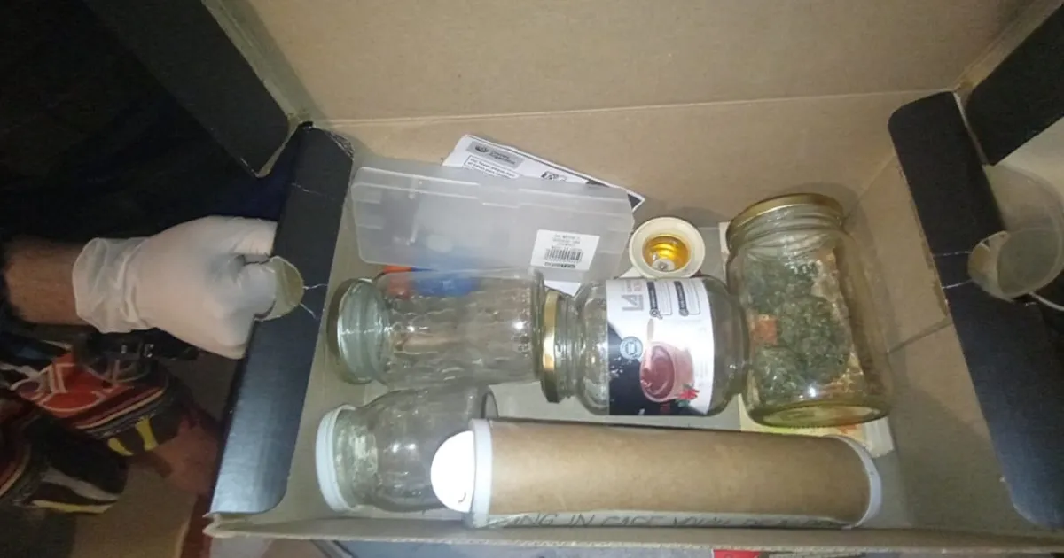 Droga secuestrada por la policía