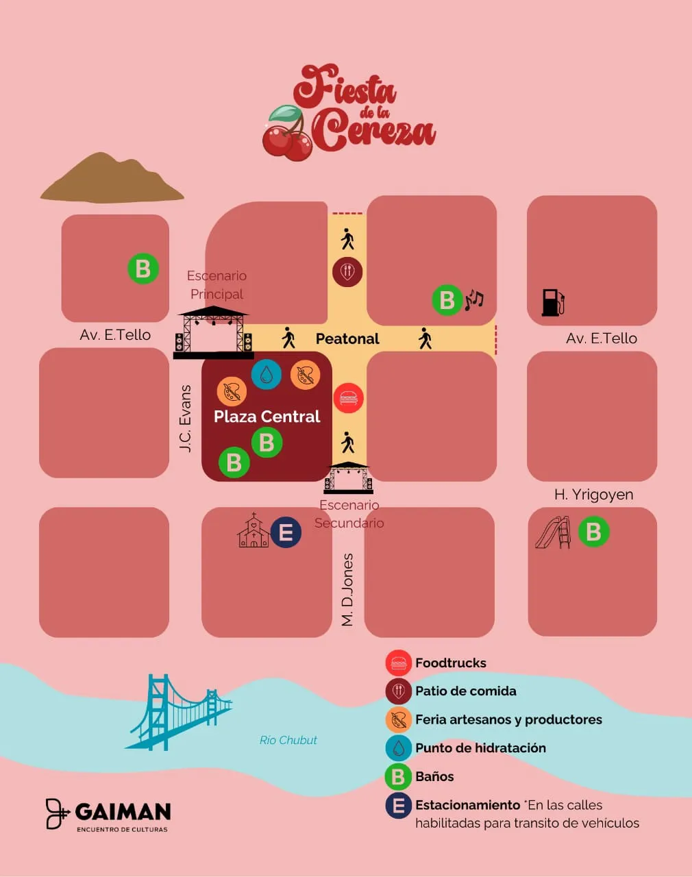 Mapa Fiesta de la Cereza