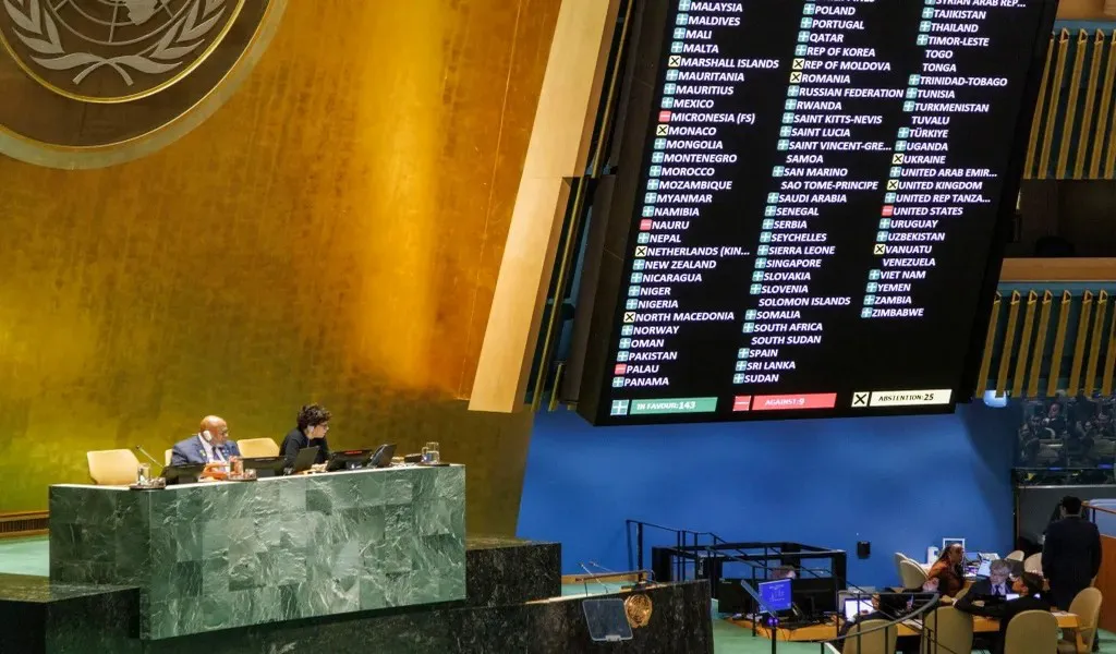 Voto negativo de Argentina en la ONU