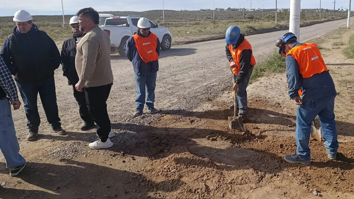 Obra de acceso al barrio Solana