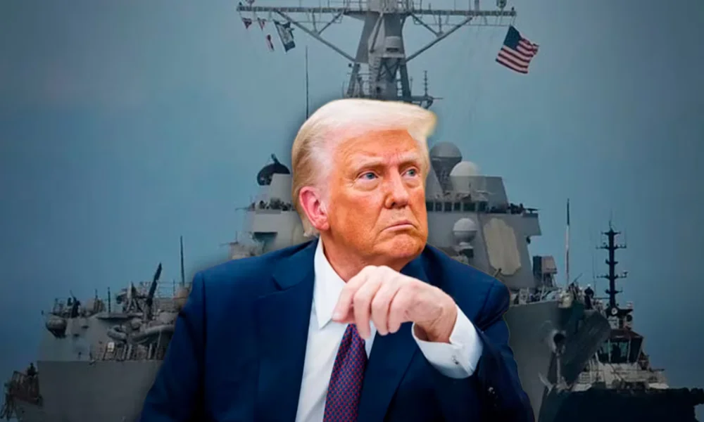 Donald Trump advirtió que distintos países podrían enviar buques de guerra.