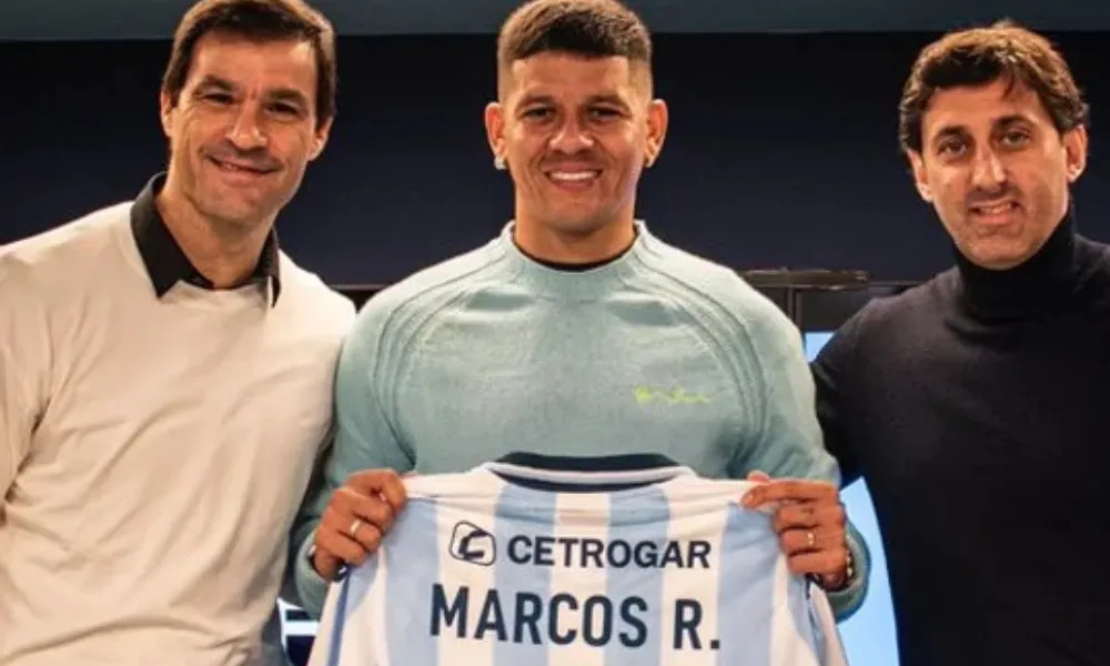 Presentación de Marcos Rojo en Racing