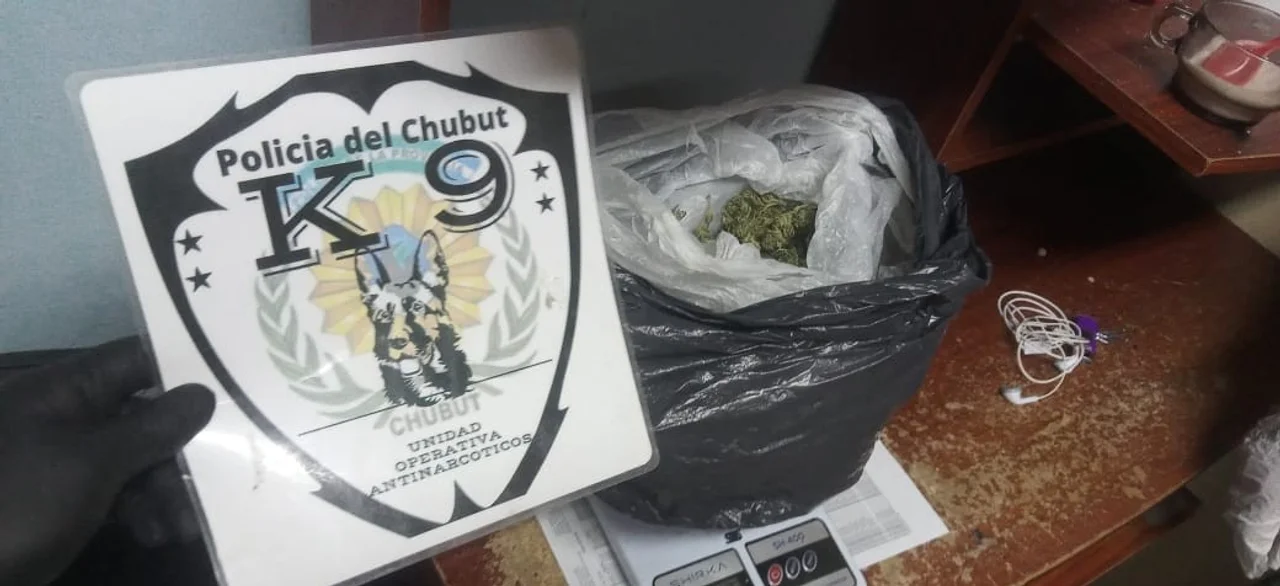 Operativo antinarcoticos en Esquel