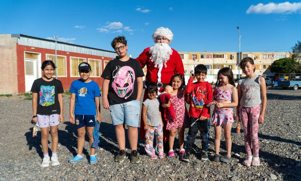 Papa Noel en Rawson