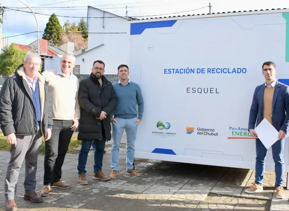 Una de las estaciones de reciclado entregadas por PAE