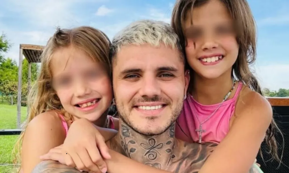 Icardi e hijas