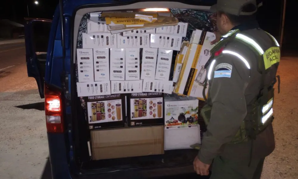 Incautaron contrabando millonario durante controles sobre la Ruta 7
