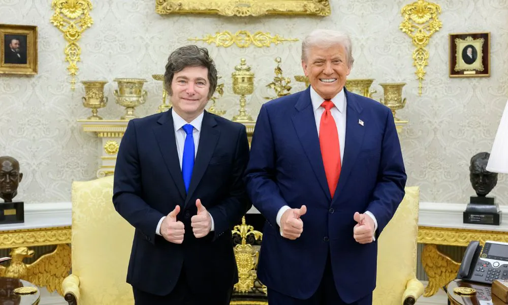 Trump y Milei en la Casa Blanca