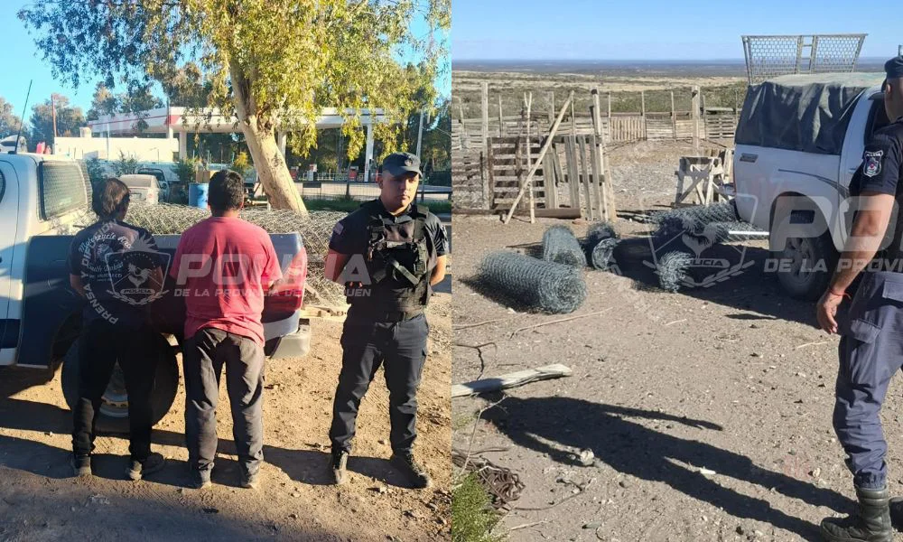 Cayeron con 200 metros de alambre